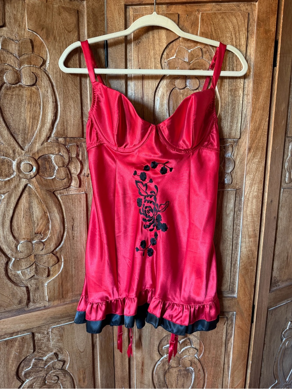 Frederick’s of Hollywood vintage garter chemise.
